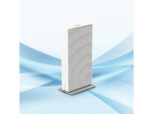 Charger l'image dans la galerie, Purificateur d'air Acer blanc avec un design ondulé sur le devant, sur une base argentée.