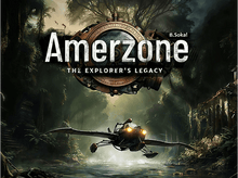 Charger l'image dans la galerie, Couverture du livre 'Amerzone' avec une image d'une machine volante.