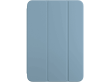 Charger l'image dans la galerie, Housse de tablette bleu ciel sur fond noir. Couverture fermée, montrant trois panneaux.