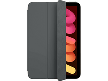 Charger l'image dans la galerie, Étui de tablette gris partiellement ouvert, révélant un écran coloré.