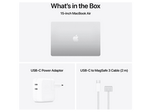 Charger l'image dans la galerie, Fond blanc avec MacBook Air, adaptateur secteur USB-C et câble USB-C vers MagSafe 3.