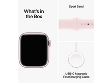 Charger l'image dans la galerie, APPLE Watch Series 9 GPS 41mm Boîtier aluminium Light Pink, Bracelet Sport Light Pink - S/M (MR933QF/A)