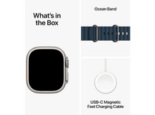 Charger l'image dans la galerie, APPLE Watch Ultra 2 GPS + Cellular 49 mm Boîtier en titane, Bracelet Blue Ocean (MREG3NF/A)