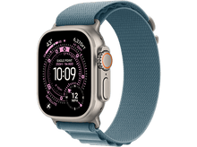 Charger l'image dans la galerie, APPLE Watch Ultra 3 GPS + Cellular - 49mm Natural Titanium Case - Light Blue Alpine Loop - Medium