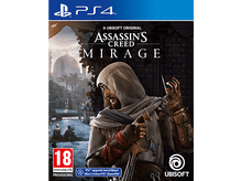 Charger l'image dans la galerie, Jaquette du jeu Assassin's Creed Mirage PS4 : homme avec épée, fond désertique.