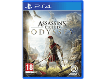 Charger l'image dans la galerie, Couverture du jeu Assassin's Creed Odyssey avec un guerrier spartiate et le logo.