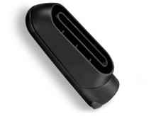 Charger l'image dans la galerie, Un accessoire noir incliné, probablement pour un sèche-cheveux, avec trois fentes d'aération.