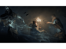 Charger l'image dans la galerie, Une personne avec une torche dans un environnement sombre et brumeux, attaquée par des monstres.