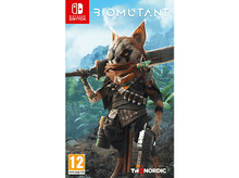 Charger l'image dans la galerie, Couverture du jeu Biomutant. Une créature ressemblant à un raton laveur avec une épée.