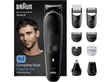Charger l'image dans la galerie, Kit de style tout-en-un Braun Série 5 avec homme et accessoires de coupe.