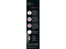 Charger l'image dans la galerie, L'image montre la tondeuse 3 en 1 Braun Silk-épil FG1100, avec accessoires et fonctionnalités. Texte et icônes présents.