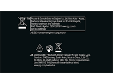 Charger l'image dans la galerie, L'image montre les informations sur le produit. Le texte comprend: Distribué par P&G South African Trading, Fabriqué en Chine, 1,5 V CC.