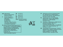 Charger l'image dans la galerie, Texte en plusieurs langues sur les détails du produit, les coordonnées et les symboles de recyclage. Divers logos.