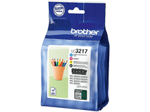 Charger l'image dans la galerie, BROTHER LC-3217VAL Noir / Cyan / Magenta / Jaune