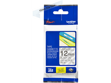 Charger l'image dans la galerie, BROTHER Ruban d'étiquettes 12 mm x 4 m Black on Clear Tape (TZE131)