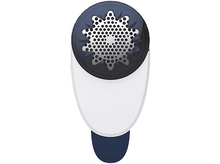 Charger l'image dans la galerie, Appareil blanc et bleu avec une tête perforée. Une extrémité bleue est visible en bas.