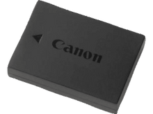 Charger l'image dans la galerie, Batterie noire pour appareil photo Canon. Le logo Canon est sur la batterie.