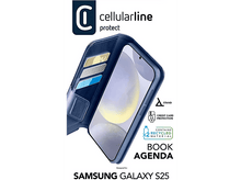 Charger l'image dans la galerie, Coque de téléphone bleue avec cartes et téléphone. Texte : Book Agenda, Conçu pour : Samsung Galaxy S25.