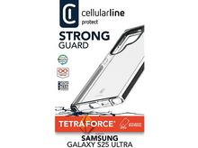 Charger l'image dans la galerie, Coque de téléphone avec texte : STRONG GUARD, et infos. Conçue pour Samsung Galaxy S25 Ultra.