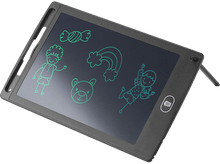 Charger l'image dans la galerie, Tablette de dessin noire avec des dessins verts de personnages de dessins animés.