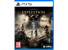 Charger l'image dans la galerie, Boîte de jeu PS5 pour 'Clair Obscur: Expedition 33' avec un groupe de personnages sur un paysage.
