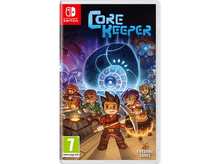 Charger l'image dans la galerie, Couverture du jeu Core Keeper pour Nintendo Switch avec personnages et gemme bleue.