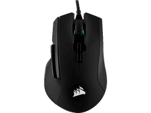 Charger l'image dans la galerie, Souris gaming Corsair noire avec des boutons et une molette de défilement.