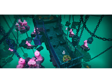 Charger l'image dans la galerie, Une vue de dessus montre une scène sombre et effrayante avec des chaînes et des bougies.