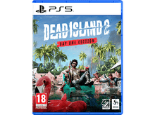 Charger l'image dans la galerie, Couverture du jeu Dead Island 2. Un homme avec une boisson est assis sur une chaise flottante dans l'eau avec des zombies.