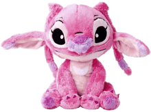 Charger l'image dans la galerie, Peluche rose du personnage Angel de Lilo & Stitch. Grands yeux et oreilles.