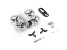 Charger l'image dans la galerie, Composants du drone DJI : drone, hélices, tournevis, câble.