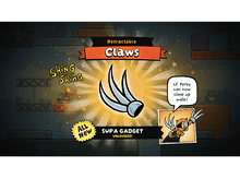 Charger l'image dans la galerie, Une image de style bande dessinée montrant un gadget avec des griffes rétractables.