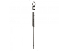 Charger l'image dans la galerie, Thermomètre en acier inoxydable avec une longue sonde et une poignée noire.