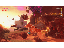 Charger l'image dans la galerie, Donkey Kong courant dans une scène de jeu colorée.