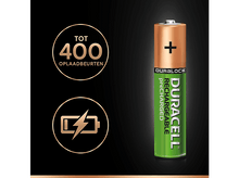 Charger l'image dans la galerie, Pile rechargeable Duracell avec un signe plus. Elle a une icône d'éclair.