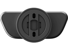 Charger l'image dans la galerie, Appareil électronique noir, vue de dessus. Design circulaire avec deux panneaux latéraux.