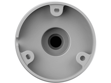 Charger l'image dans la galerie, Un objet circulaire gris avec trois trous et un trou central sombre sur fond blanc.