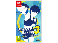 Charger l'image dans la galerie, Boîtier de jeu Nintendo Switch pour Fitness Boxing 3, avec un boxeur en tenue bleue.