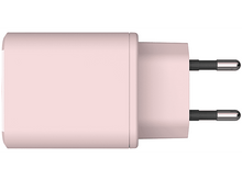 Charger l'image dans la galerie, Un chargeur mural rose avec deux broches métalliques.