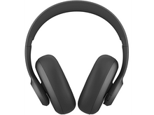 Charger l'image dans la galerie, Casque circum-aural noir, vue de dessus, sur fond blanc.
