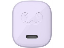 Charger l'image dans la galerie, Un bloc de chargement violet clair avec un port USB-C sur fond blanc.