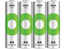 Charger l'image dans la galerie, GP BATTERIES Pile AA Recyko 2600mAh 1.2V 4 pièces (GPRCK260AA574C4)