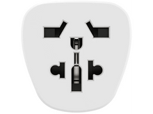 Charger l'image dans la galerie, Adaptateur de voyage universel blanc. Il possède plusieurs trous et un fond blanc.