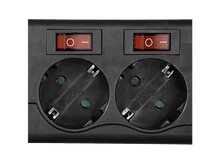 Charger l'image dans la galerie, Bloc multiprise + Interrupteur Noir (121946)