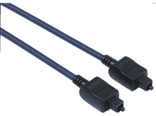 Charger l'image dans la galerie, Câble optique bleu avec des connecteurs noirs aux deux extrémités.
