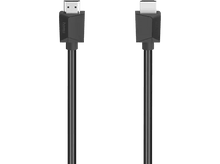 Charger l'image dans la galerie, Câble HDMI noir avec connecteurs aux deux extrémités, sur fond noir.