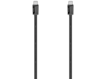 Charger l'image dans la galerie, Deux câbles USB-C noirs avec des connecteurs noirs, sur fond blanc.