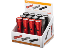 Charger l'image dans la galerie, HAMA Lampe de poche FL-200 Gris / Noir / Rouge (123101)