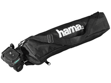 Charger l'image dans la galerie, Sac de trépied noir avec tête de trépied visible, fond blanc.