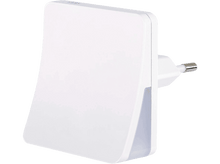 Charger l'image dans la galerie, Prise murale blanche avec un design rectangulaire. Elle possède une petite lumière sur le côté.